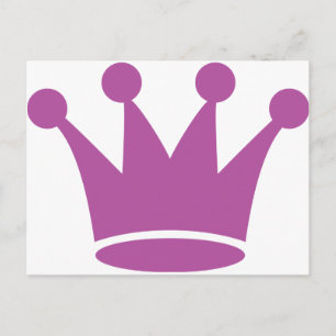 Carte Postale couronne princesse rose