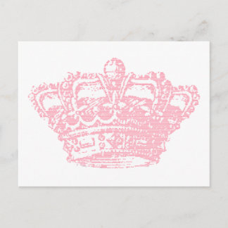 Carte Postale Couronne rose
