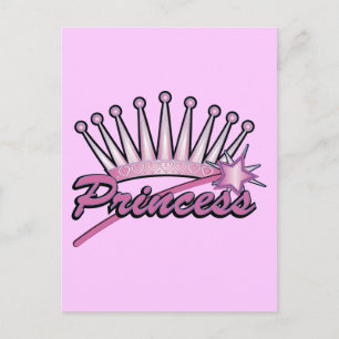 Carte Postale Couronne rose princesse