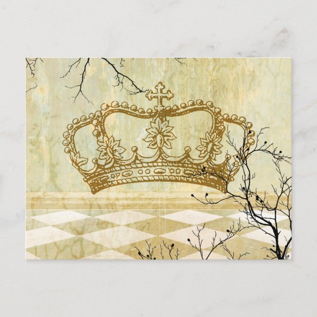 Carte Postale Couronne royale avec succursales (Devant)