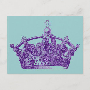 Carte Postale Couronne royale pourpre