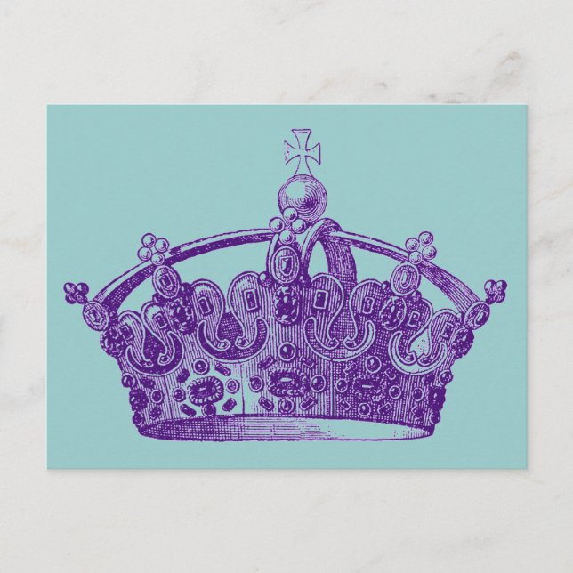 Carte Postale Couronne royale pourpre (Devant)