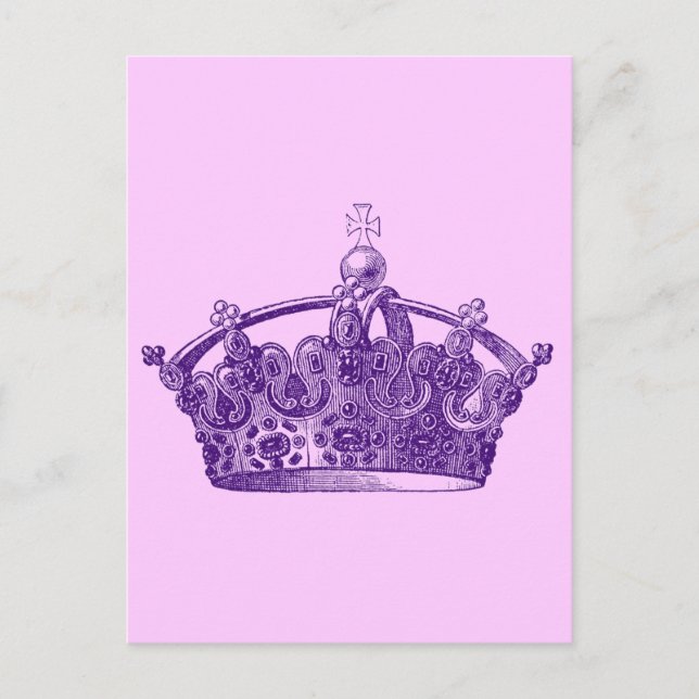 Carte Postale Couronne royale pourpre (Devant)