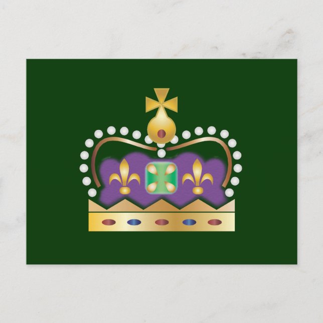 Carte Postale Couronne royale traditionnelle (Devant)