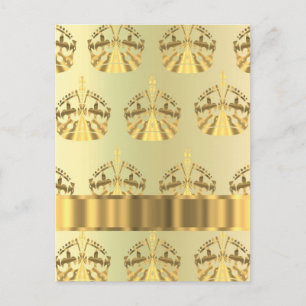 Carte Postale couronnes d'or