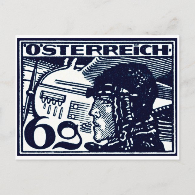 Carte Postale Courrier aérien autrichien 1925 (Devant)