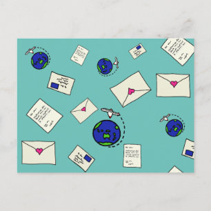 Carte Postale Courrier dans le monde