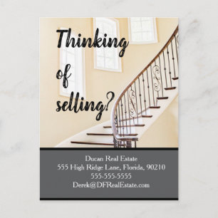 Carte Postale Courrier de référence immobilier - Vendre plus ave