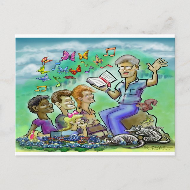 Carte Postale Cours de Bible pour enfants du cours du dimanche (Devant)