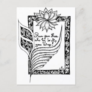 Carte Postale Cours de ceux qui essaient de clipser votre citati