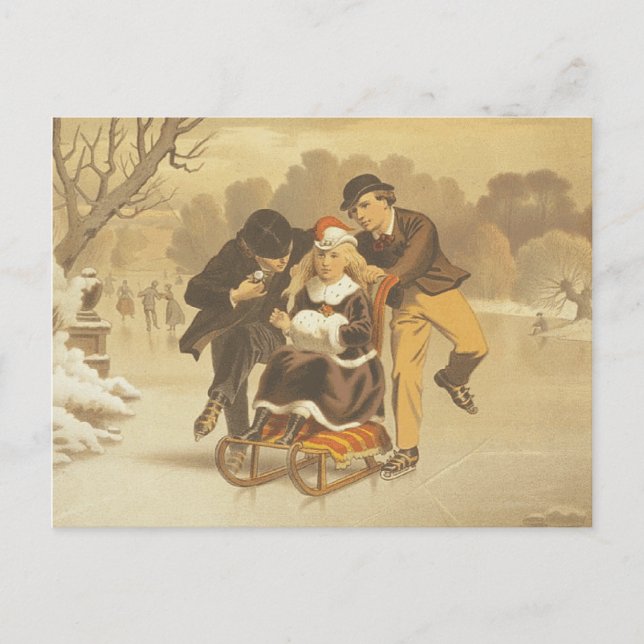 Carte Postale Cours de glace TEE (Devant)