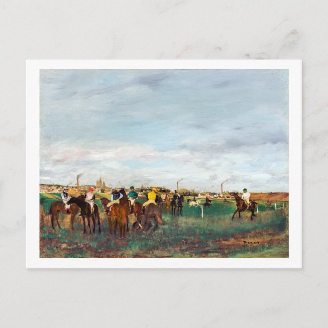Carte Postale Course À Cheval, Edgar Degas (Devant)