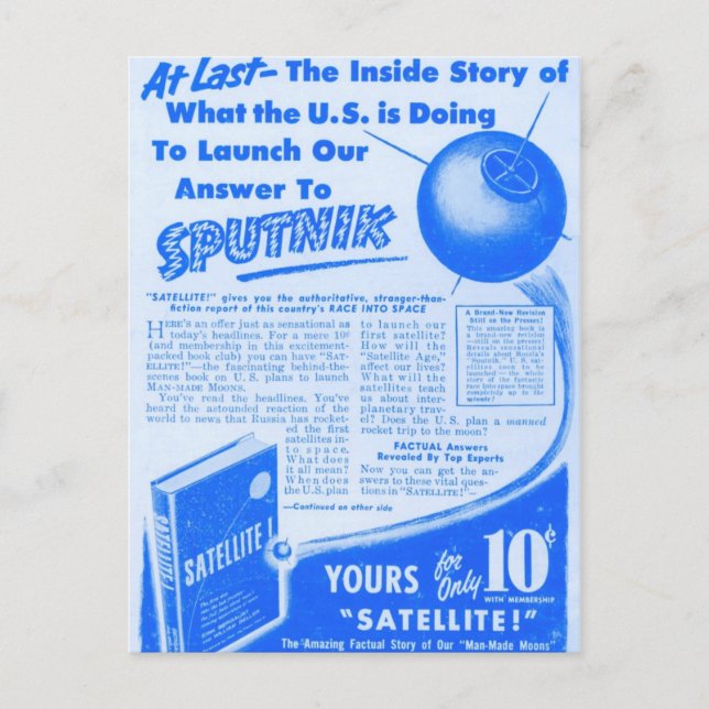 Carte Postale Course à l'espace (Devant)