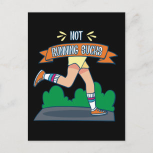 Carte Postale Course à pied - Ne pas courir c'est nul