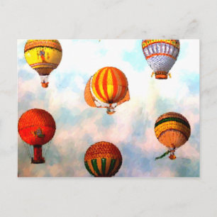 Carte Postale Course au ballon