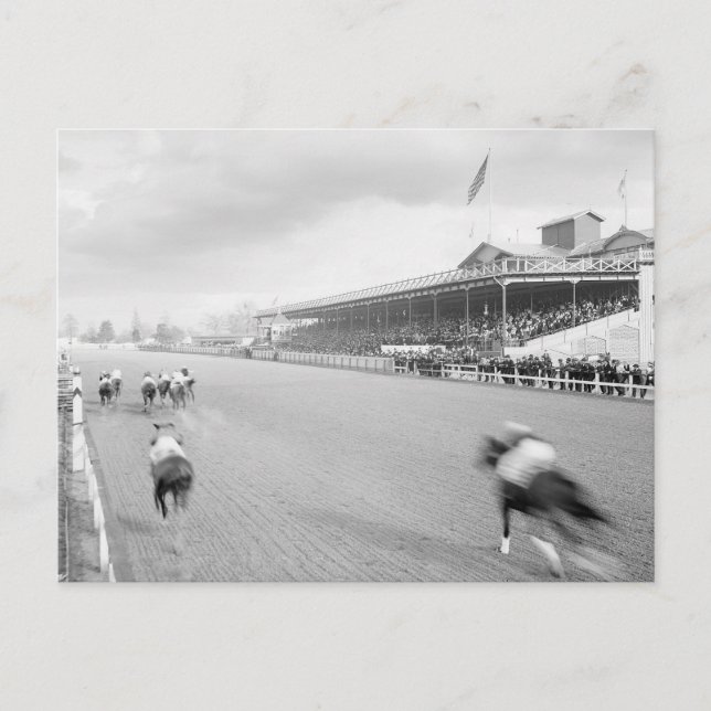 Carte Postale Course de chevaux à La Nouvelle-Orléans, 1906 (Devant)