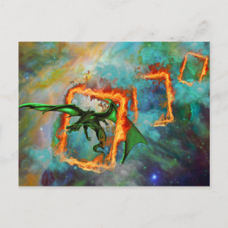 Carte Postale Course de dragon