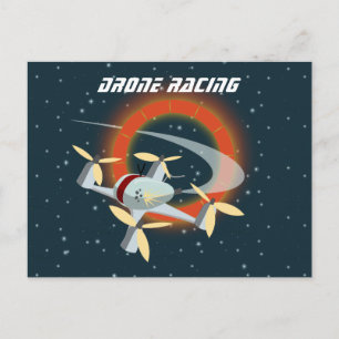 Carte Postale Course de drones
