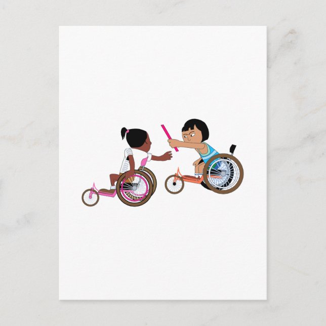 Carte Postale Course de relais (Devant)