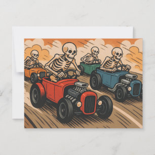 Carte Postale Course de squelette