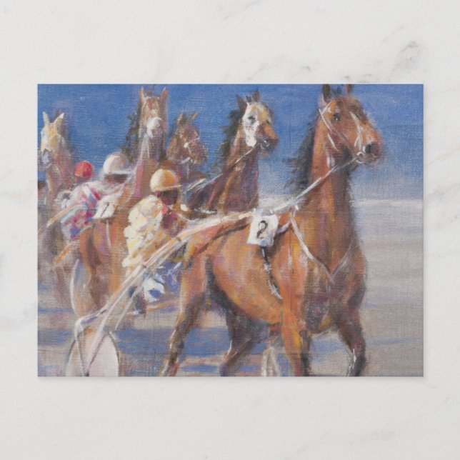 Carte Postale Course de trot Lancieux Bretagne 2014 (Devant)