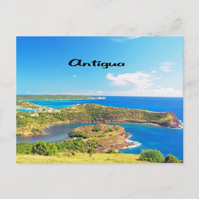 Carte Postale Course de voiliers à Antigua (Devant)