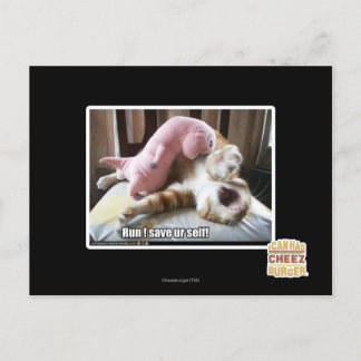 Carte Postale Course ! Sauvez l'individu d'ur !