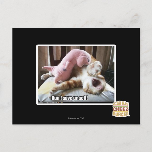 Carte Postale Course ! Sauvez l'individu d'ur ! (Devant)