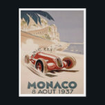 Carte Postale Course vintage - Grand Prix de Monaco 1937<br><div class="desc">AUTO RACING - GRAND PRIX 1937</div>