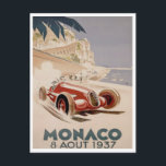 Carte Postale Course vintage - Grand Prix de Monaco 1937<br><div class="desc">AUTO RACING - GRAND PRIX 1937</div>