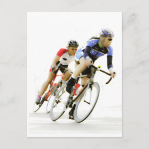 Carte Postale Courses à vélo - dans la courbe