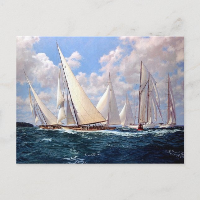 Carte Postale Courses autour de la bouée (Devant)