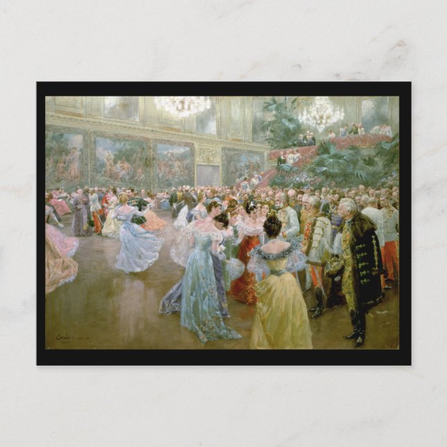 Carte Postale Court Ball à la Hofburg, 1900 (Devant)