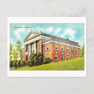 Carte Postale Court House à Corning, New York, Vintage voyage