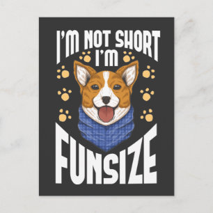 Carte Postale Courte citation pour animal de compagnie de Corgi