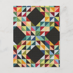 Carte Postale courtepointe patchwork - WOWCOCO