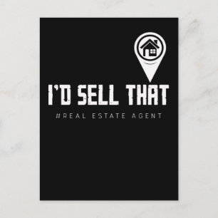 Carte Postale Courtier immobilier drôle Agent immobilier drôle