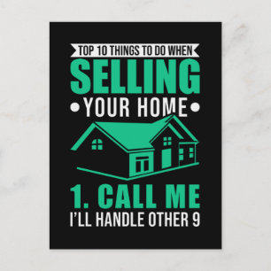 Carte Postale Courtier immobilier Propriété Agence immobilière d