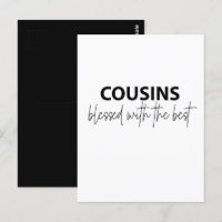 Cousins - Bénis avec le meilleur