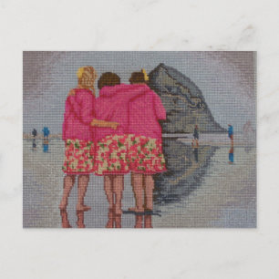 Carte Postale Cousins Needlepoint