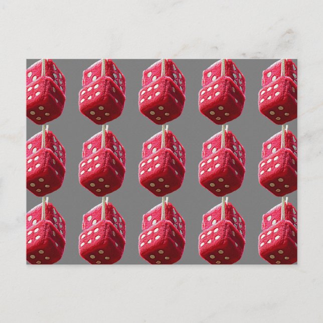 Carte Postale Couteau rouge flou (Devant)