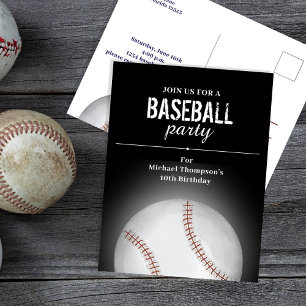 Carte Postale Coutume de baseball pour la fête d'anniversaire de