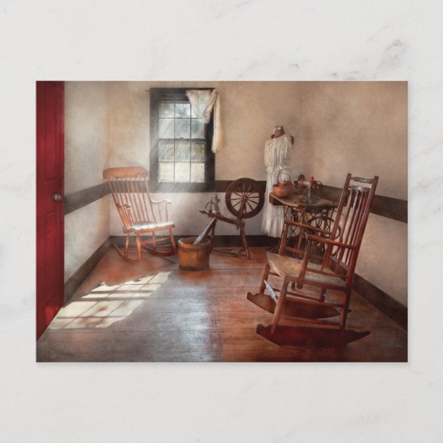 Carte Postale Couture - Chambre - salle de couture de grand-mère (Devant)