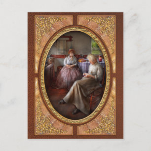 Carte Postale Couture - Je peux la regarder coudre pendant des h