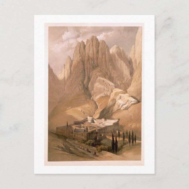 Carte Postale Couvent Sainte-Catherine avec le Mont Horeb, févri (Devant)