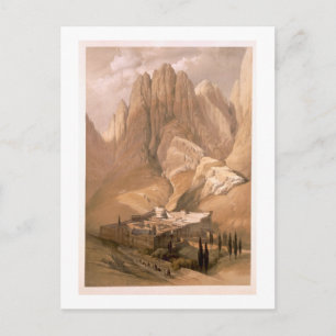 Carte Postale Couvent Sainte-Catherine avec le Mont Horeb, févri