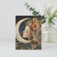 Couvercle floral et lune de croissant 2