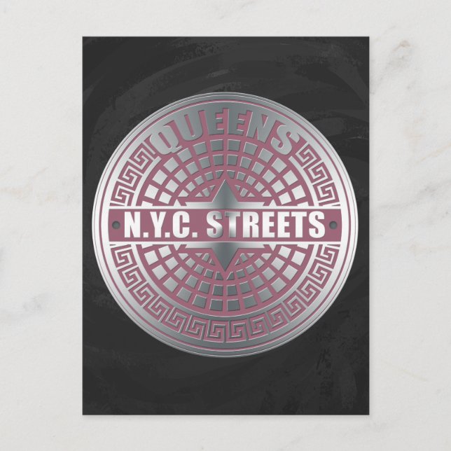 Carte Postale Couvercles de regards Queens (Devant)