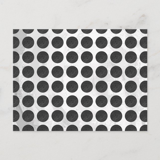 Carte Postale Couvercles de trou en marbre noir (Devant)