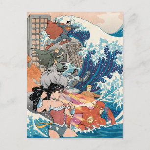 Carte Postale Couverture comique de la Ligue de Justice #15 Vari